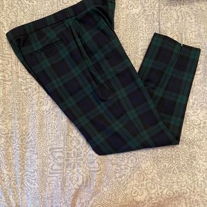 Classic J Crew Black Watch Plaid Pants